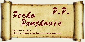 Perko Panjković vizit kartica